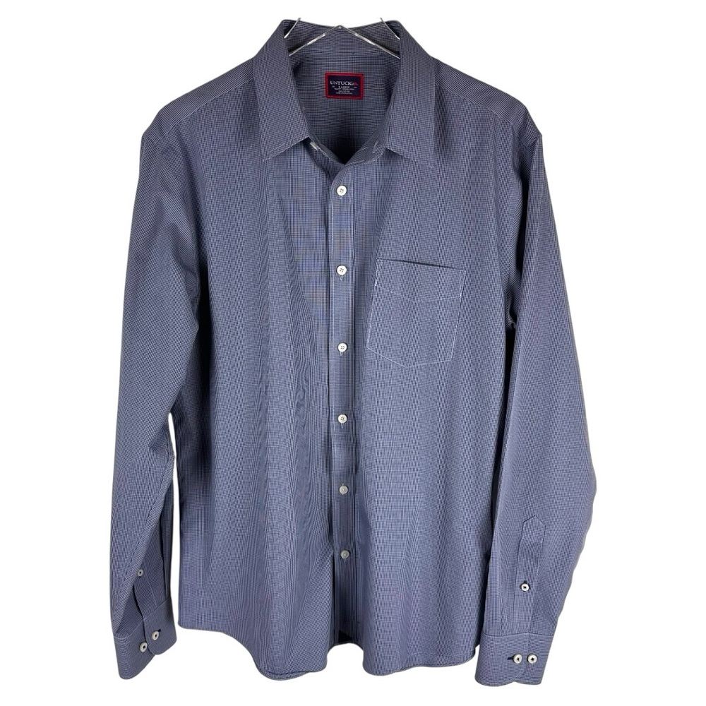Nordstrom Men’s Blue Long-Sleeve Button-Up Shirt